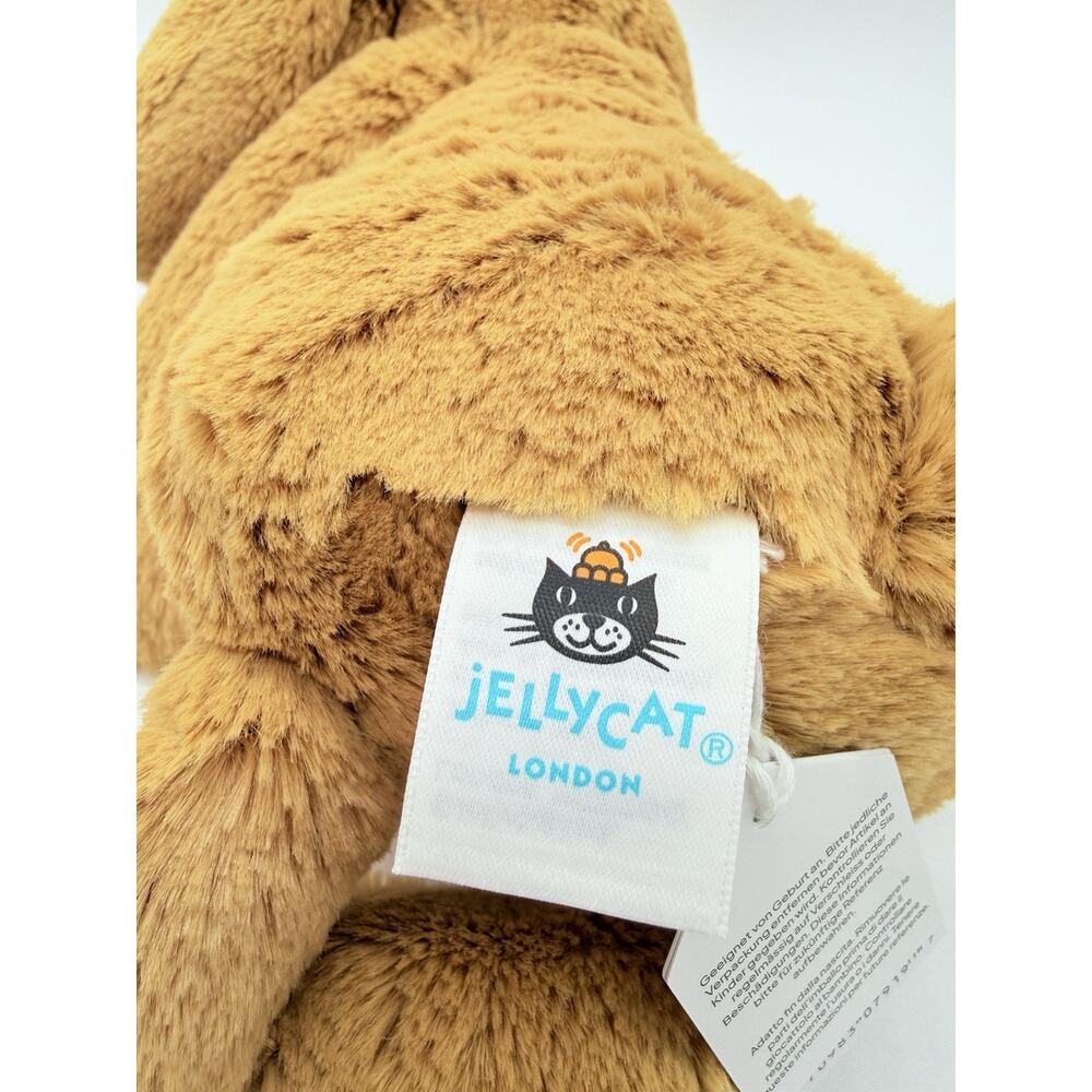 Jellycat Bashful Toffee Puppy Plush Medium Authentic NWT With Dust Bag - Picture 7 of 9